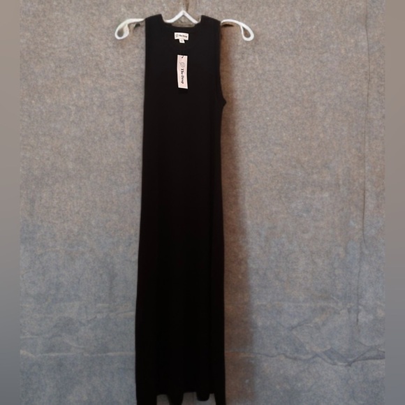 NWT Women's Gabriela High Neck Cut-in A-line Side-Slit Maxi Sweater Dress Size S - Picture 4 of 10